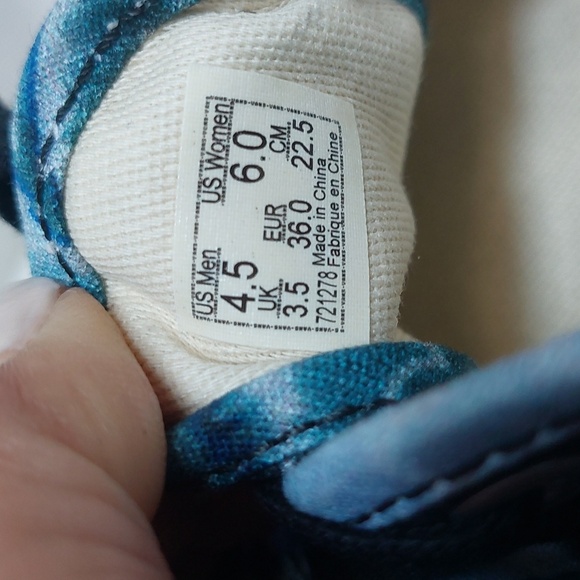 Vans Authentic 44 DX Mixed mosaic women's sneakers blue White size 6 - Picture 10 of 10